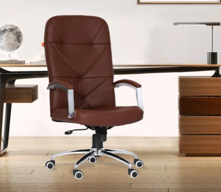 Polyester Brown Office Chair