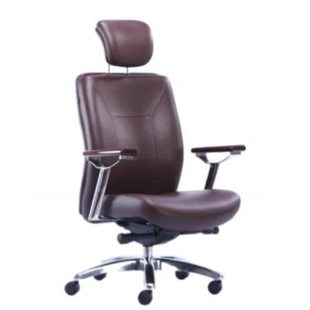 Leather Movable Head High Back Chair