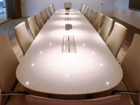 Brown Wooden Conference Meeting Table