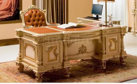 Luxury wooden L shape Office Table