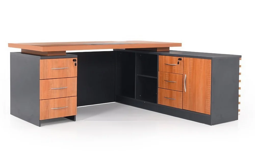 Wooden L Shape Office Executive Table