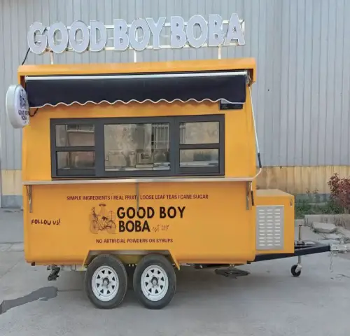 Round Mobile Food Trailer with Canvas Top-YT-H/WH Series
